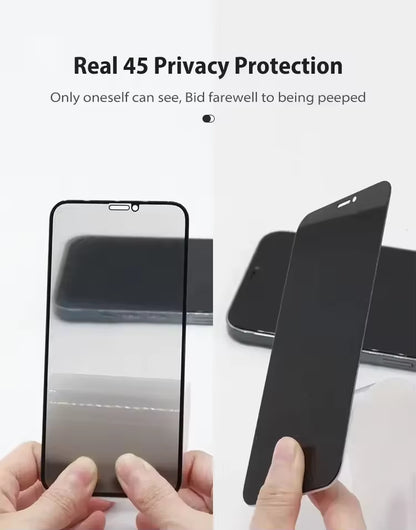 ESD anti Fingerprint, Anti-Static, anti Spy Tempered Glass Privacy Screen Protector Suitable for Iphone 11 12 13 14 15 16Pro Max