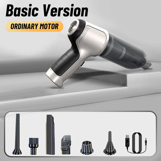Portable Wireless Car Vacuum Cleaner with 95000PA Strong Suction – Handheld and Powerful Blower for Home and Vehicle Use